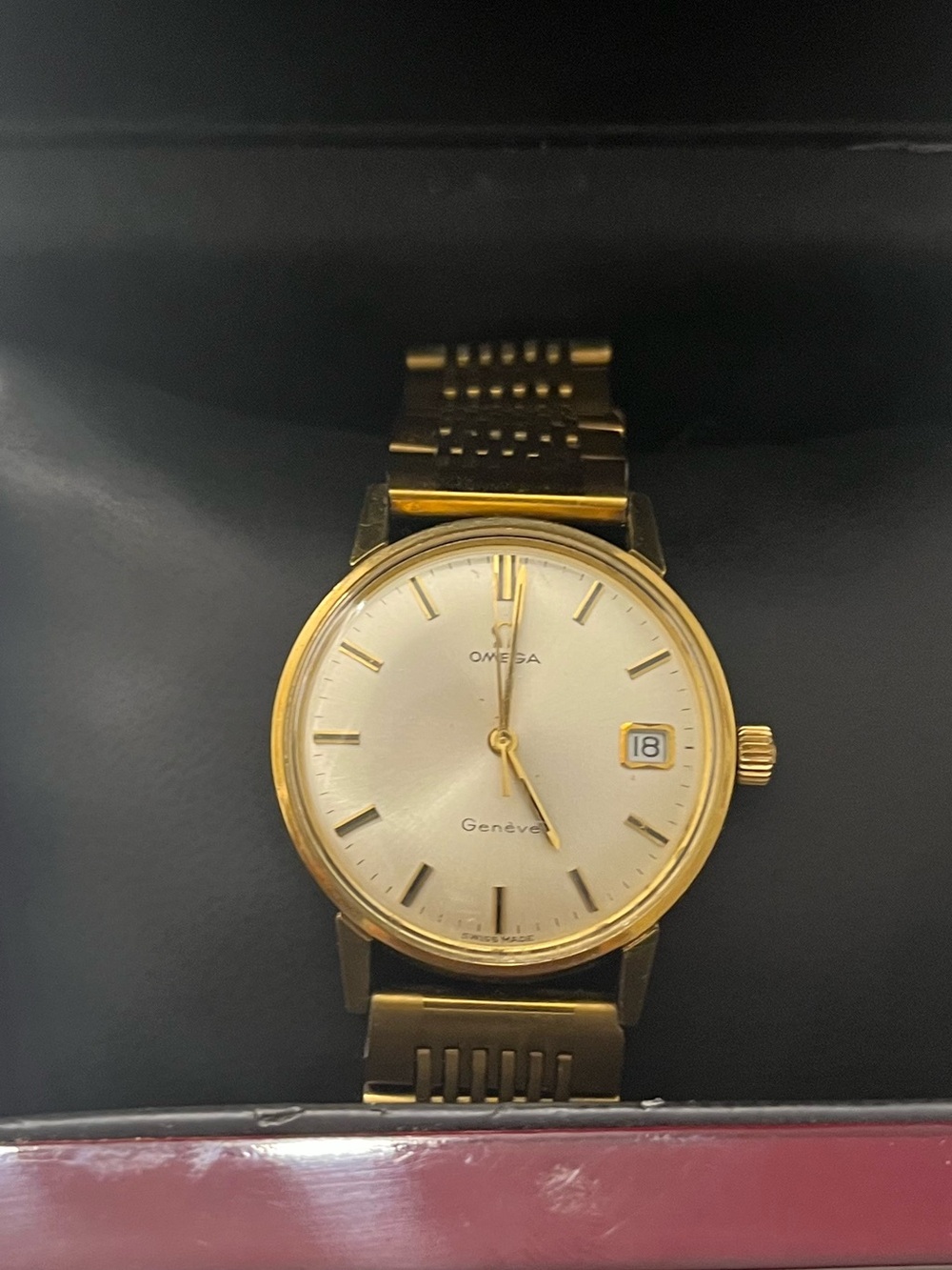 Omega Gold-Tone Men's Dress Watch with Champagne Dial